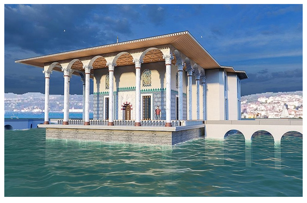 3D modelling of Sultaniye Pavilion in Pasabahce, Beykoz, Turkiye